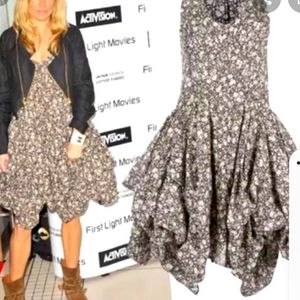 ALL SAINTS mini asymetrical dress Ditzy discontinued